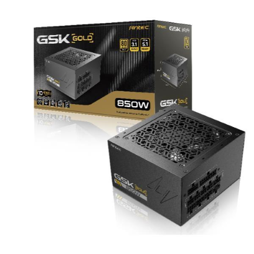 ANTEC GSK 850W V2 EC ALIMENTATORE 850 W 80 PLUS GOLD PFC ACTIVE PCIe 5.1 ATX3.1 NERO